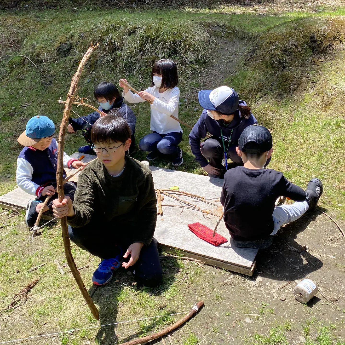 ⁡
京都│いついつキャンプ│お気に入りの弓矢を作りたい…🏹🏹